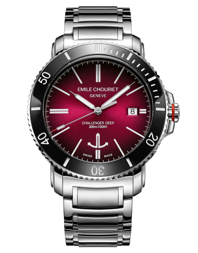 Emile Chouriet Challenger Deep model red dial
